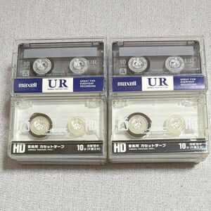 新品 カセットテープ 10分 12本セット maxell UR HD 音楽用 ノーマル