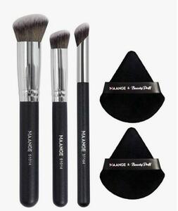 # new goods #[ concealer brush 3ps.@][ triangle powder puff 2 piece ][ black ] make-up brush popular 