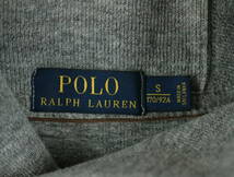 A362/POLO Ralph Lauren/ポロラルフローレン/ショールカラーコットンジャージスウェットプルオーバー/ポニーロゴ/グレー系/メンズ/Sサイズ_画像6