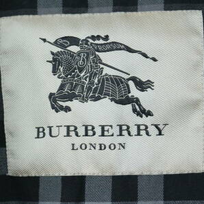 B44/BURBERRY LONDON/バーバリーロンドン/イギリス製/コットンダブルトレンチコート/バーバリーチェック/黒/メンズ/56 180/108Bサイズの画像5