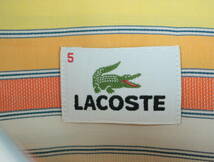 B101/LACOSTE/ラコステ/新品 未使用/コットンボタンダウンシャツ/マルチストライプ/メンズ/5サイズ_画像4