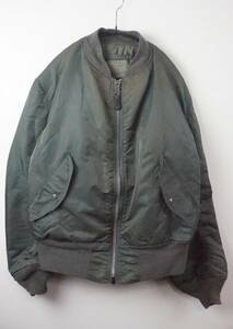 A464/ALPHA INDUSTRIES/アルファインダストリーズ/アメリカ製/MA-1/フライトジャケット/Mサイズ/IDEALファスナー