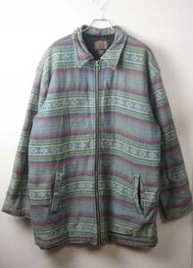 A449/QUIKSILVER/クイックシルバー/裏キルティングジャケット/ブランケットジャケット/90S/オールド/L/