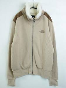 O454　The North Face　裏ボア　ジップアップジャケット　サイズM　レディース　韓国ライセンス　ノースフェイス