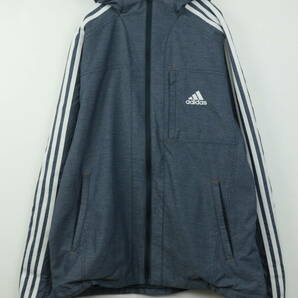 B23/Adidas/アディダス/デニムウィンドジャケット/ウィンドブレーカー/デニムライク/メンズ/XLサイズの画像1