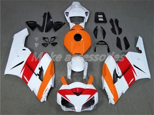 CBR1000RR　SC57　カウルセット　2004　2005　射出成形高品質ABS　社外品カウル　橙白赤　日本正規代理店出品　CBR　レプソル