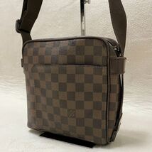 LOUIS VUITTON ルイヴィトン ダミエ オラフPM N41442 ショルダーバッグ ポシェット 斜め掛け クロスボディ ブラウン 茶 メンズ レディース_画像1