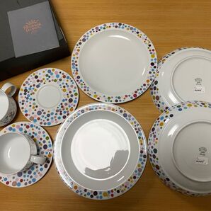 リチャードジノリ パスタプレート、プレート、カップアンドソーサーセット インフィニートシェイプ ポイント