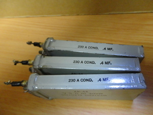 WE　230A COND. 0.4MFオイルペーパーコンデンサー