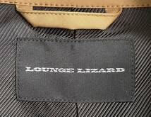 定価57,200円LOUNGE LIZARDラウンジリザード/ストレッチツイル 撥水レペル加工トレンチコートLADMUSICIANサリバン1piuユリウスfactotum_画像5