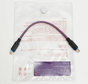 onso schs_02_cc_018 ポータブルオーディオ向けC to C USB2.0ケーブル 18cm