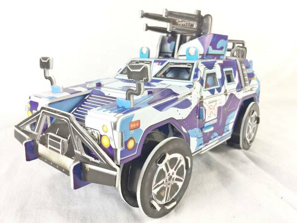 新品 3D立体パズル (装甲車) 紙工作キット ペーパークラフト 脳トレ ギフト プレゼント 誕生日 安い プラモデル 子供 男の子 夏休み 冬休み