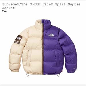 Supreme x The North Face Split Nuptse Jacket "Tan"