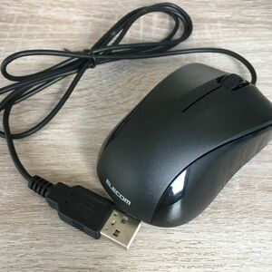 エレコム　USB 光学式マウス　ELECOM M-K5URBK/RS 未使用　