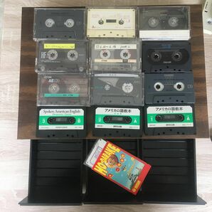 カセットテープケース　カセットラック　カセットテープ収納ケース　カセットテープ13本
