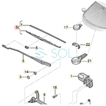 VW ニュービートル (9C1 1C1 1Y7) フロント ワイパーブレード 左右セット 1C1955425B 1C1955425C 出荷締切18時_画像2