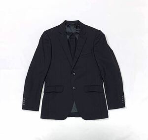 Mr.JUNKO ミスタージュンコ // 背抜き 長袖 ウール シングル テーラード ジャケット (黒) サイズ 94A6 (L)