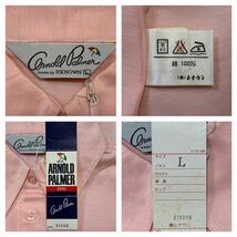 (未使用 レディース) Arnold Palmer アーノルドパーマー // 長袖 マーク刺繍 ポロシャツ (ライトピンク系) サイズ L_画像7