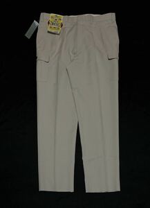 (未使用) Kansai uniform カンサイユニホーム // 裾未処理 ストレッチ ツータック カーゴパンツ・作業ズボン・大きいサイズ 105cm