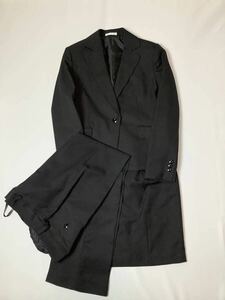 (未使用 レディース) SIMPLE BEAUTY BASIC // 総裏 長袖 ジャケット&スカート&パンツ シングル 3点セット スーツ(黒) サイズ 9AR (M)
