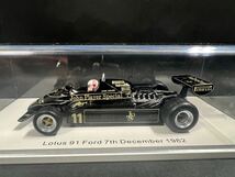 ロム特注 spark スパーク 1/43 ROMU 025 ロータス91フォード 中嶋悟 初F1テスト 1982 １２月７日_画像5