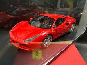  коробка . немного выгорел есть Look Smart look Smart 1/43 LS446E Ferrari 488GTB 2015june-b motor шоу rosso s Koo te задний 