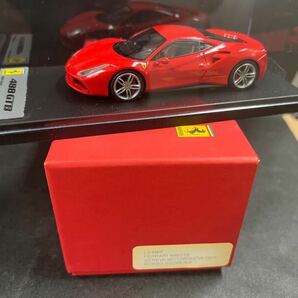 箱にややヤケあり Look Smart ルックスマート 1/43 LS446E フェラーリ 488GTB 2015 ジュネーブモーターショー ロッソスクーデリアの画像2