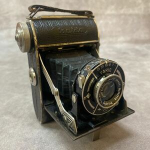 レトロ 雑貨 BALDAX バルダックス 蛇腹カメラ Meyer Gorlitz Trioplan 1:4.5 F=7.5cm VARIOジャンク品 傷汚れあり アンティーク 古いカメラ