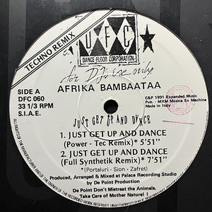 Afrika Bambaataa / Just Get Up And Dance (Techno Remix) [DFC DFC 060] 片面プレス 