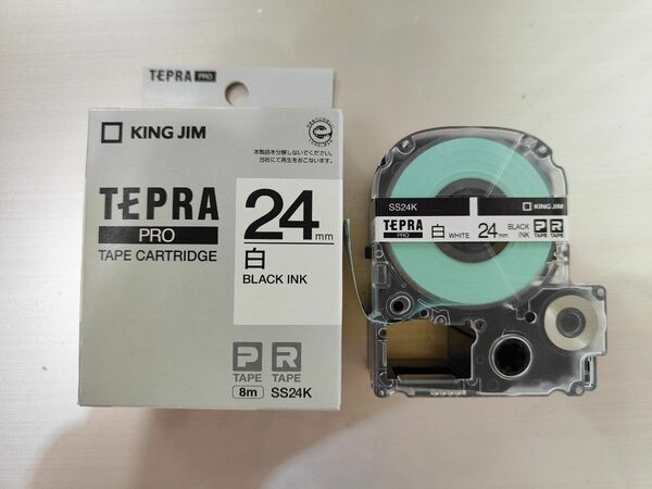 テプラ24mm テープカートリッジ　SS24K　未使用品
