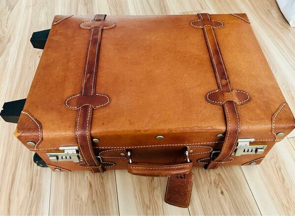 キャリーケース スーツケース EURASIA ユーラシア 本革 アンティーク トラベルバッグ