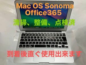 ③Macbook air 2013 11インチ(office365、OS Sonoma14.4,(最新)、i5,4GB,128GB