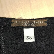 2403004 BOTTEGA VENETA ボッテガヴェネタ プリーツサルトリアルパンツ サイズ38 黒 MADE IN ITALY イタリア製_画像7