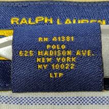 2403014 Ralph Lauren RUGBY 2000年代 ラルフローレン ラグビー オックスフォード ストライプ 長袖ボタンダウンシャツ S 切り替え RN41381_画像8