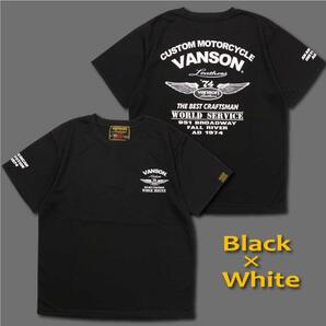 VANSON(バンソン) Tシャツ メンズ VS23806S ブラック M