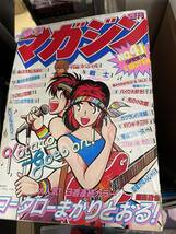 送料無料!? セット 週刊 マガジン 1982 83 堀ちえみ 永井豪 梶原一騎 釣りキチ三平 ちばてつや かぼちゃワイン 水島新司 あいつとララバイ_画像1