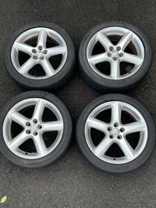 4本セット AZT241 カルディナ 純正アルミホイール 17×7J 45 21年製造 8部山 DUNLOP DIREZZA 215 45 R17