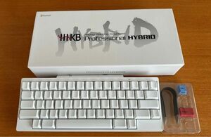 HHKB Professional HYBRID Type-S 英語配列　雪　PFU 無刻印　保証残あり　キートップ2個付