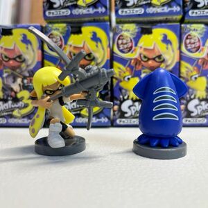 スプラトゥーン3 チョコエッグ　フィギュア　トライストリンガー　インクリング(イエロー) イカバンカー(ブルー) 各一体　⑮