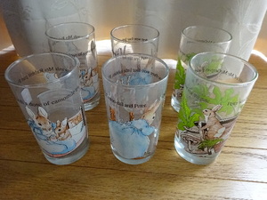  Peter Rabbit PETER RABBIT glass 3 kind 6 piece gala spade tableware 