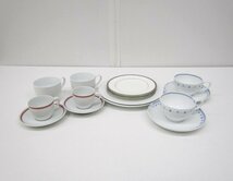 [即日発送]Noritake ノリタケ まとめ売り カップ＆ソーサー プレート 小皿 取り皿 ARICTIC WHITE BONE CHAINA 洋食器 331_画像1