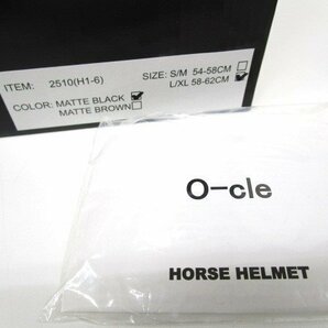 [即日発送]★美品★ o-cle オークル 乗馬用ヘルメット 2510(H1-6) 馬術 軽量 L/XL(58-62cm) 黒 マットブラック 331の画像9