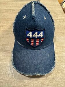 YOSHINORI KOTAKE ヨシノリコタケ EMBLEM 444LOGO MESH CAP キャップ indigo 