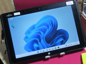 ジャンク　fujitsu　arrows　tab　q506　ram:4gb　hd:64gb　タブレット　windows11　黒　初期化済み　10-6317