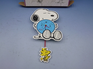 スヌーピー　壁掛け時計　SNOOPY　AND WOODSTOCK　WALL CLOCK