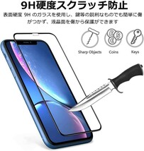 2枚組 iPhone X ガラスフィルム ブラック 即購入OK 平面保護 匿名配送 送料無料 アイフォンエックス 破損保障あり paypay_画像6