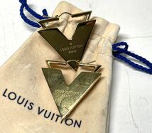 美品 LOUIS VUITTON ルイヴィトン ブルックドレイユ エセンシャルV ピアス ゴールド レディース_画像4