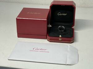 1円 ◎新品同様 Cartier カルティエ リング C2 #48 750WG ホワイトゴールド アクセサリー 証明書付 １８金