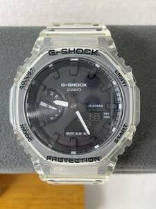 CASIO G-SHOCK GA-2100SKE-7A カシオーク デジアナ スケルトン カーボンコアガード 腕時計 