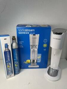 sodastream ソーダストリーム GENESIS ジェネシス DELUXE ボトルなし　炭酸ガスシリンダー2本付き １本新品 箱あり